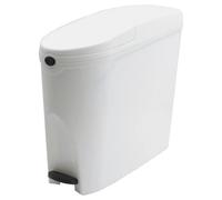 White Pedal Operated Sanitary Bin 20 Litre Capacity