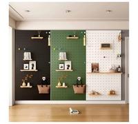 White Pegboard Wall Organizer Panels - 60x120 cm Decorative Display Kit 12mm Thick Storage Solution for Home Wall Decoration & Shelving - Versatile Wall-Mounted Organizer