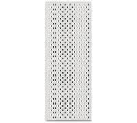 White Pegboard Wall Panels 32x100CM with 5 Hooks - Heavy-Duty Stainless Steel Organizer for Plants, Tools, Kitchen & Home Decor - Versatile Storage Solution
