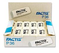 White Pencil Eraser Writing Drawing Rubber School Desk Stationery Milan FACTIS Pack OF 36