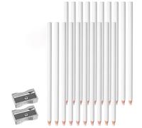 White Pencil Set, 22 Charcoal Pencils With Two Sharpeners, Ideal For Sketching And Writing, Eraser Pen Premium Quality Drawing Supplies, Complete Artist Kit For Various Creative Projects