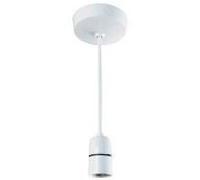 White Pendant BC Lampholder Ceiling Rose 6" PRE-WIRED Kit Lamp Holder T2 100W