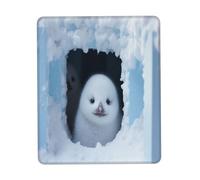 White Penguin Gaming Mouse Pad, Full-Print Design with 3mm Rubber Base, Ergonomic and Durable for Office, Gaming, and Study