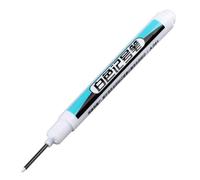 White Permanent Marker Pen, 1pcs 0.7mm Fine Tip Waterproof Oil Based Paint Markers White Fabric Pen Quick Dry Ink for Ceramic,Stone,Canvas,Metal,Wood,Rock,Plastic,Leather,Glass,Clothes,Diy Crafts