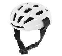 White PET Helmet with Adjustable Chin Strap for Outdoor Adventures | ABS and Polyester Build, Frame Cotton Lining, Stylish Modern Look, for Puppies, Kittens, Motorcycle Rides