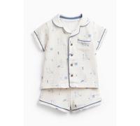 White Peter Rabbit Print Shortie Traditional Pyjamas 12-18 months
