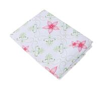 White Peva Waterproof Washing Machine Cover 56x60x82cm Dust Protection | Multi-purpose Use for Fridge or Washer, Five Petal Print, Prevents Dampness, Compact Fit for Cabinet Placement