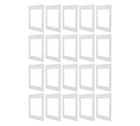 White Picture Frame Mat Board for A4 Prints 40pcs | Thick High Density Board, Pre Cut Bevel Openings, Rigid Finish, for Photographers and Crafters