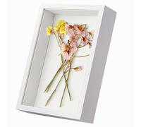 White Picture Frames Box Frame - 9X9 Shadow Boxes Square 3D Wooden Deep Object for Wall Hanging or Desktop (Depth 3cm)