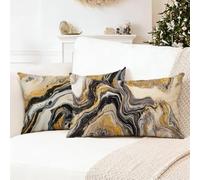 White Pillow Cases 2 Pack 60 x 80 cm Black Cushion Covers,Decorative Pillows, Nvisible Zipper Cushion Inserts, Double Sided High-Definition Printing Sofa Cushions, Decor is Give Gifts for Women 0R-94