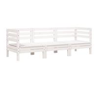 (white pine, 1 pcs/2x corner + middle) vidaXL Garden Sofa Outdoor Sofa Wooden Sectional Sofa Seat Solid Wood Pine