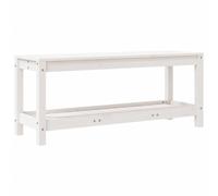 (white pine, 108 x 35 x 45 cm) vidaXL Garden Bench Park Deck Wooden Bench Outdoor Bench Seat Solid Wood Pine