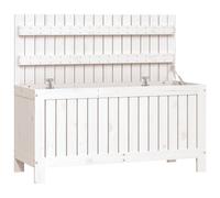 (white pine, 108 x 42.5 x 54 cm) vidaXL Garden Storage Box Outdoor Storage Box Tool Shed Patio Solid Wood Pine