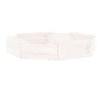 (white pine, 111 x 111 x 20 cm) vidaXL Sandbox with Seats Kids Toy Outdoor Sandpit Octagon Solid Wood Pine