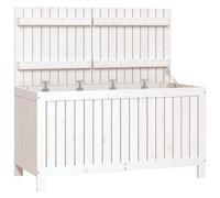 (white pine, 121 x 55 x 64 cm) vidaXL Garden Storage Box Outdoor Storage Box Tool Shed Patio Solid Wood Pine