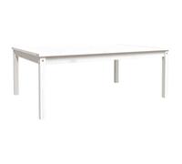 vidaXL Garden Table White 121x82.5x45 cm Solid Wood Pine