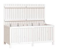 vidaXL Garden Storage Box White 147x68x64 cm Solid Wood Pine
