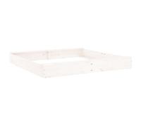 (white pine, 160 x 160 x 20 cm) vidaXL Sandbox with Seats Kids Toy Outdoor Sandpit Square Solid Wood Pine