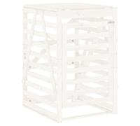 (white pine, 84 x 90 x 128.5 cm) vidaXL Wheelie Bin Storage Garden Store Rubbish Trash Cover Solid Wood Pine