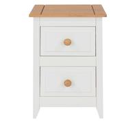 Core Products Felka 2 Drawer Petite Bedside, White