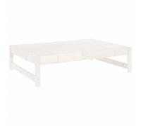(white pine, footrest) vidaXL Garden Middle Sofa Footrest Outdoor Sofa Coffee Table Solid Wood Pine