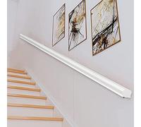 White Pine Indoor il 1.5ft-12ft - Non-Slip Stair Banister Round Corner Support Rod for Elderly Barrier-Free Grab Bar for Villa Loft Corridor Attic (Size: 3ft)