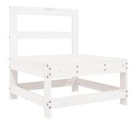 (white pine, middle sofa) vidaXL Garden Middle Sofas Outdoor Sofa Sectional Sofa 2 pcs Solid Wood Pine