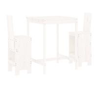 Garden Bar Set Outdoor Bar Table Set Bar Stool 3 Piece Solid Wood Pine vidaXL