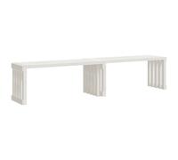 (white pine) vidaXL Garden Bench Extendable Bench Park Outdoor Bench Seat Solid Wood Pine