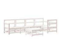 Garden Lounge Set Outdoor Modular Sofa Set 6 Piece Solid Wood Pine vidaXL