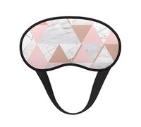 White Pink Triangle, Full Eye Covers Light Blocking Eye Masks Blackout Sleep Eye Muffs