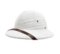 White Pith Hat | Safari Hat | Pith Helmet | Explorer Hats | Mailman Hats | British Army Helmet | Jungle Explorer Costume | Archeologist Costume | Colonial Cap | Adventure Cap | Adjustable Fit | White