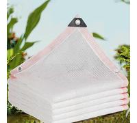 White Plant Windbreaker Cloth with Grommets UV Resistant Shade Fabric Garden Sunshade Netting 55 95% Shade Rate Outdoor Mesh for Garden Patio Lawn (Size: W3xL1)