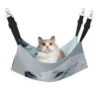 White Plaster Dog Printed Pet Hammock - Sleeping Hammock For Cats, Rabbits, Ferrets, Puppies, Small Animals