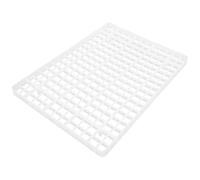 White Plastic 112 Grid Pigeon Egg Incubator Tray for Hatching | Ventilated Slots, Independent Compartments, Removable Molded Design, Fits Many Incubators and Turners