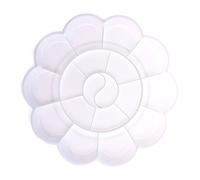 White Plastic 18 Compartments Watercolour Paint Mixing Palette