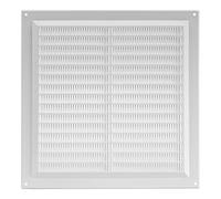 White Plastic Air Vent Grille - 250mm x 250mm - Flat Louvre Duct - Ventilation Cover.