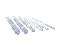 White Plastic Binding Comb PVC 8mm 14 Rings A5 Box of 25