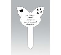 White Plastic Butterfly Memorial Remembrance Stake - Special Dad
