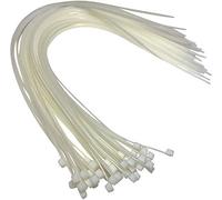 White Plastic Cable Ties Long and Wide Extra Large Zip Ties wrap Extra Heavy Duty Cable Ties 9.0mmx550mm, 100 Pieces (9.0x550mm, White)