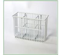 White Plastic Coated Wireware Cutlery Draining Basket