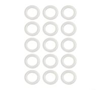 White Plastic Crochet Rings Assorted Diameter 12.7mm-50mm, Circle Hooks for DIY Woven Handbag Handles, Backpack Straps, Car Seat Covers & Decorative Craft Accessories, 1 Bag Pack(22.2mm)