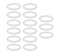 White Plastic Crochet Rings For Diy Handbag Making And Woven Basket Crafts With Smooth For Surface Finish In Various Diameters From 12.7mm To 50mm Pack Of Multiple Pieces For Creative Projects(19mm)
