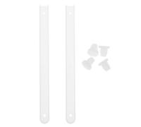 White Plastic Drawer Slides Full Extension with Soft Close | Side Mount, Self-closing Mechanism, Stable Cabinet Drawers for Office Furniture and Bathroom Storage Upgrades