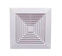 White Plastic Duct Grille 100mm Gravity Shutters(150)