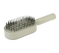 White Plastic Easy Clean Hair Brush