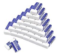 White Plastic Eraser, Soft Arts 2B Eraser, Pack of 30 Erasers for General Use School Offices Sketching Fine Paints