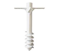 White Plastic Five-Point Beach Umbrella Base Heavy-Duty Outdoor Umbrella Stand Ideal for Beach Resorts and Sandy Areas Stable and Perfect for Summer Days