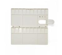 White Plastic Folding Painting Palette with 25 Mixing Wells 21cm