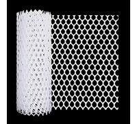 (White) Plastic garden fence netting for rabbits, outdoor chicken farming crafts